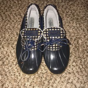 Sperry waterproof rubber boot top-slider